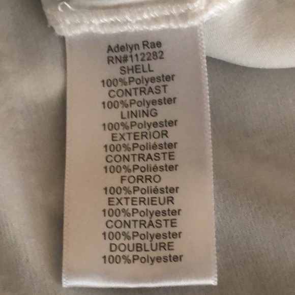 Adeline Rae Size Xs white lace dress with black stitching - Picture 7 of 8